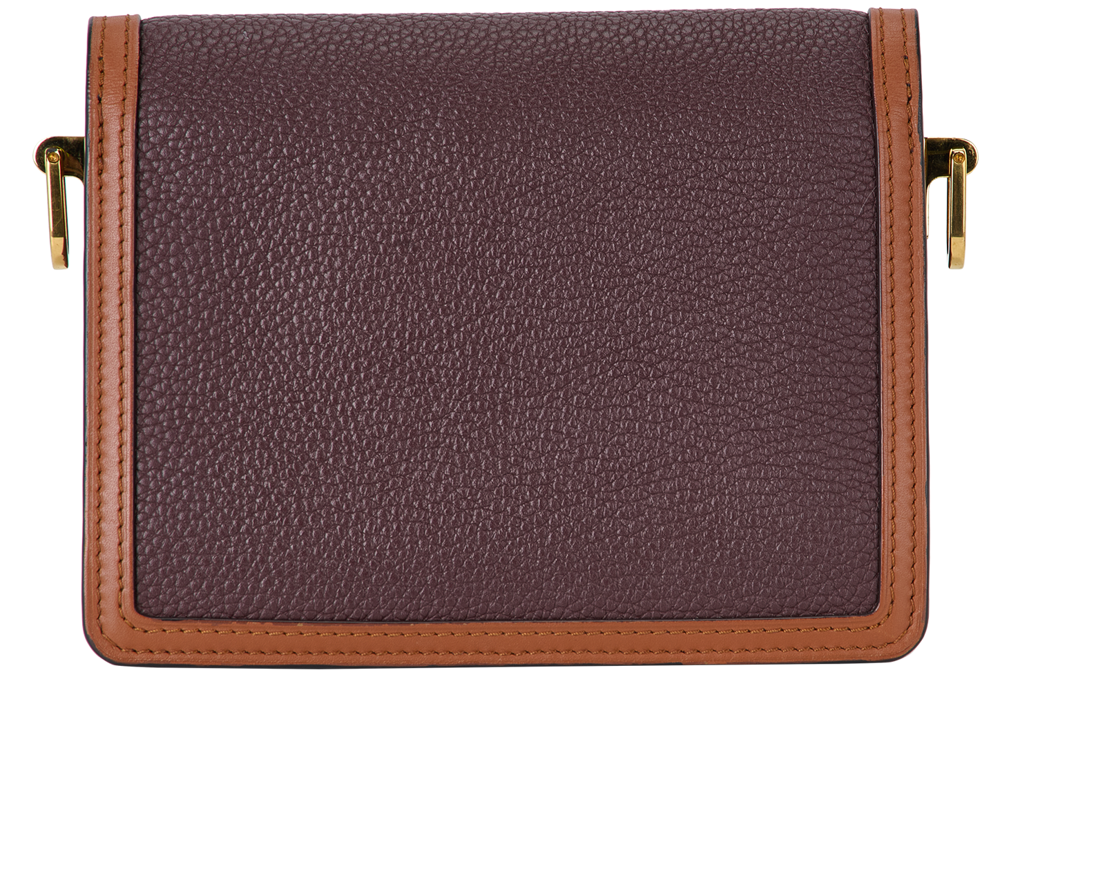 Mini Dauphine, &pound;1,200, Handbags, Brown/White, Leather, Back view